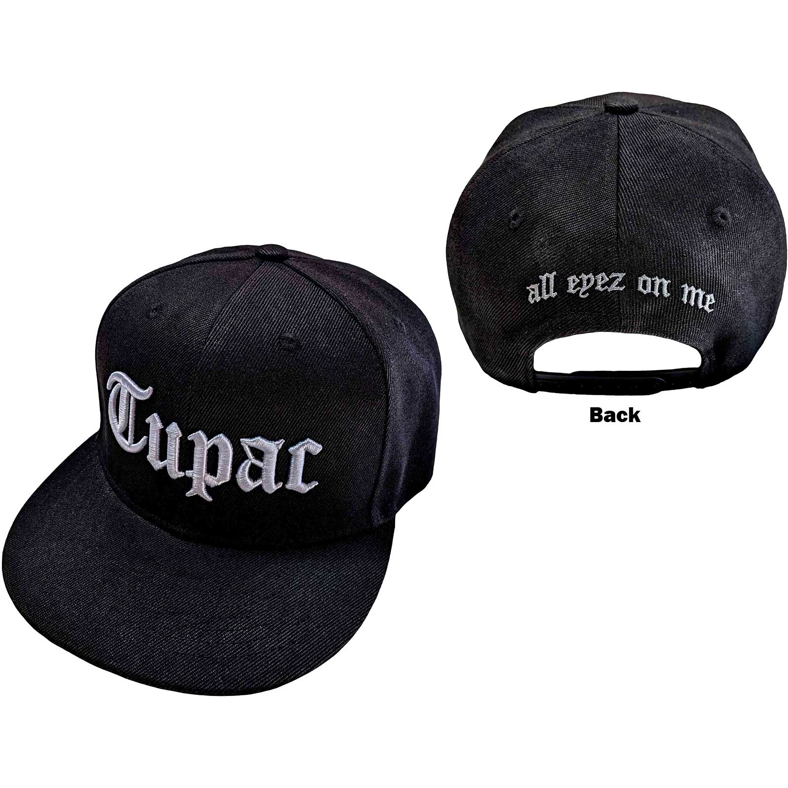 Tupac Unisex Snapback Cap – All Eyez – Offizielles Produkt