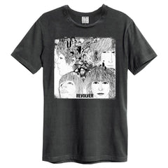 The Beatles Unisex T-Shirt – Revolver – Amplified Vintage Charcoal, offizielles Design