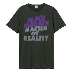 T-shirt unisexe Black Sabbath - Maître de la réalité - Design officiel au charbon de bois vintage amplifié
