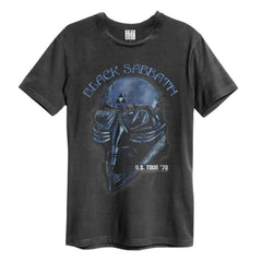 T-shirt unisexe Black Sabbath - 78 Tour - Design officiel au charbon de bois vintage amplifié