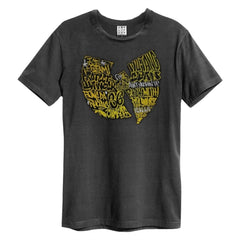 T-shirt unisexe Wu-Tang Clan - Graffiti - Design officiel au charbon de bois vintage amplifié
