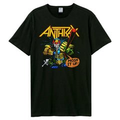 T-shirt unisexe Anthrax - Je suis la loi - Design officiel noir vintage amplifié