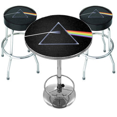 Pink Floyd Bar-Set – 2 x Barhocker und Tisch – offizielles Rocksax-Produkt