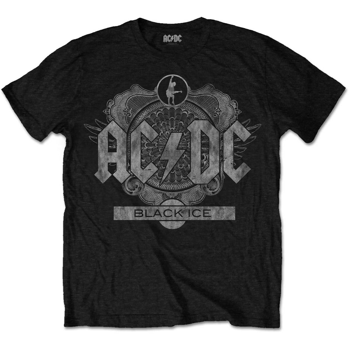 T-shirt AC/DC - Black Ice - Conception sous licence officielle unisexe - Expédition mondiale