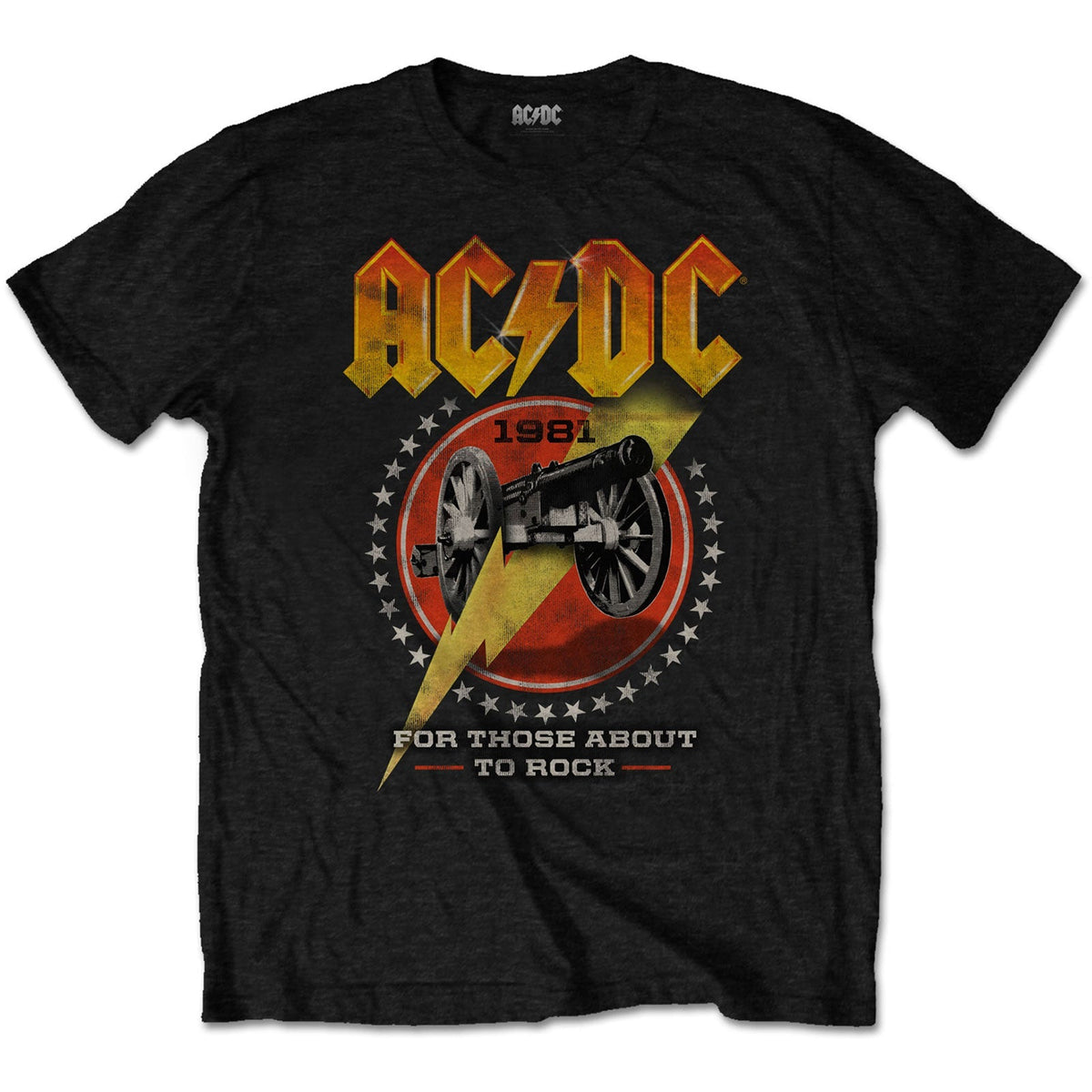 T-shirt AC/DC - Pour ceux qui sont sur le point de Rock 81 - Conception sous licence officielle unisexe - Expédition dans le monde entier