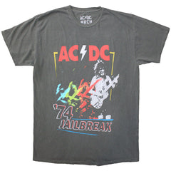 AC/DC Unisex T-Shirt - Vintage '74 Jailbreak  - Official Licensed Design