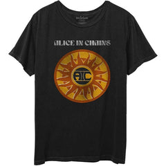 T-shirt Alice in Chains - Circle Sun vintage - Conception sous licence officielle unisexe - Expédition mondiale