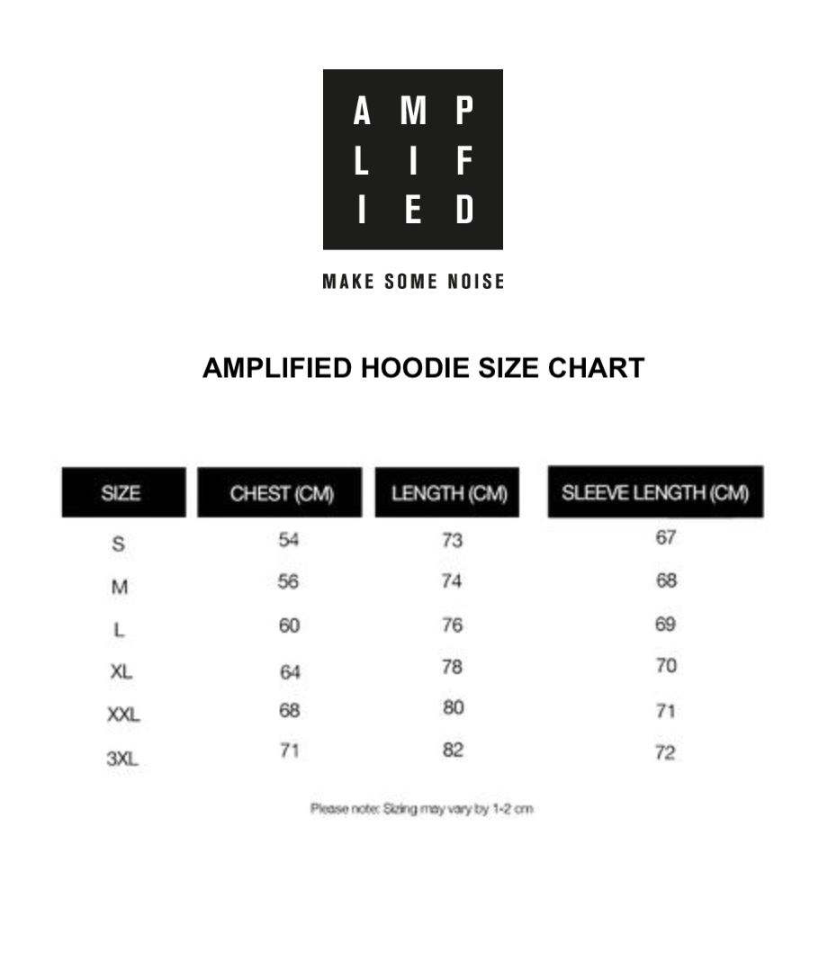 Amplified AC/DC Unisex Hoodie - Logo Design - Official Licensed Product