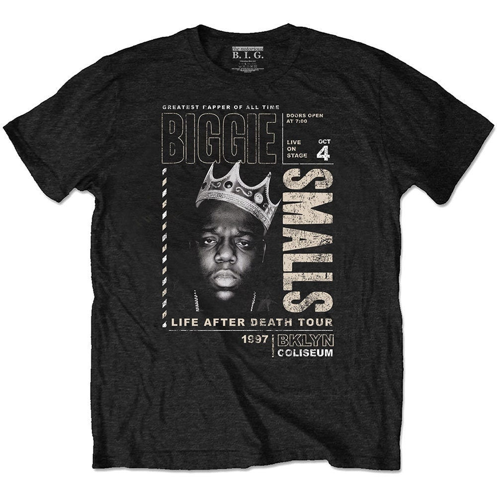 Biggie Smalls T-Shirt für Erwachsene – Life After Death Tour (umweltfreundlich) – offizielles Lizenzdesign – weltweiter Versand