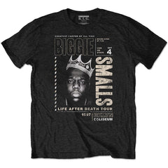 T-shirt adulte Biggie Smalls - Life After Death Tour (écologique) - Conception sous licence officielle - Expédition mondiale