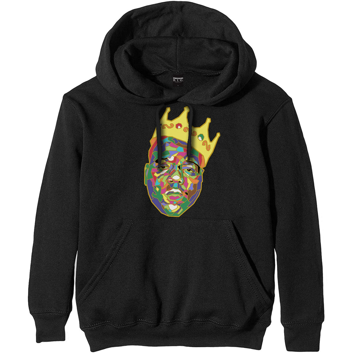 Biggie Smalls Pullover Hoodie - Crown - Black Unisex Official Licensed Design