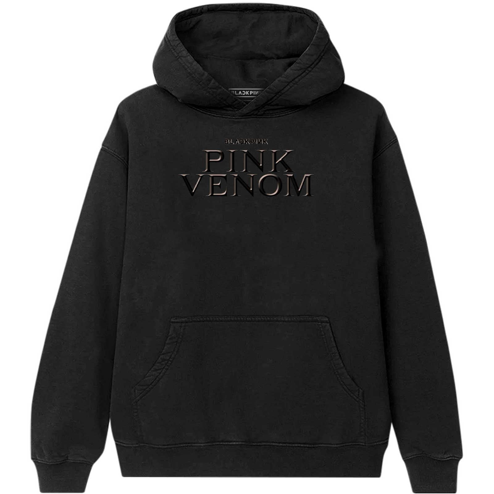 BlackPink Unisex Hoodie - Pink Venom Oil Stroke (Back Print) Official Licensed Design - Worldwide Shipping