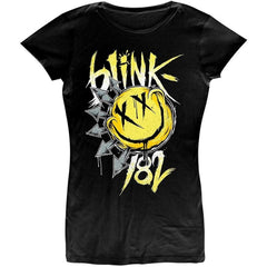 Blink 182 Ladies T-Shirt - Big Smile - Ladyfit Official Licensed Design - Worldwide Shipping