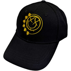 Casquette de baseball sous licence officielle Blink 182 - Jaune Six Arrow Smile