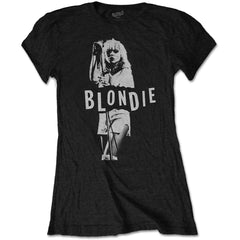 Blondie Ladies T-Shirt - Mic Stand - Official Licensed Design