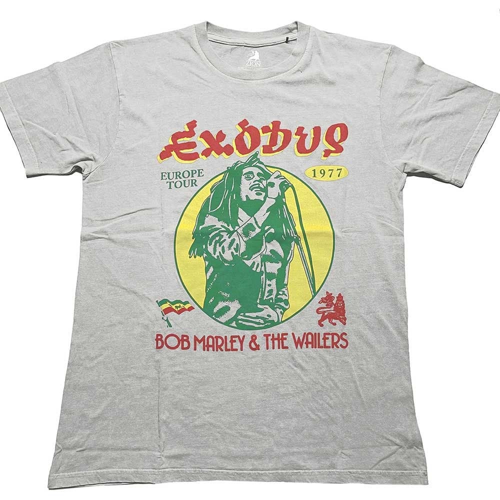 Bob Marley T-Shirt – 1977 Tour (Dye-Wash) – Unisex, offizielles Lizenzdesign – weltweiter Versand