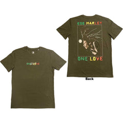 Bob Marley T-Shirt - One Love Dreads (Back Print) - Official Licensed Design