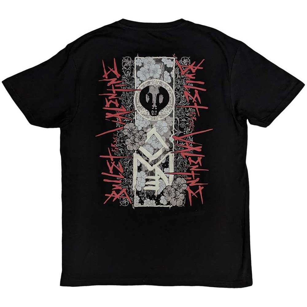 Bullet For My Valentine T-Shirt - Floral Omen (Back Print)- Official Licensed Design