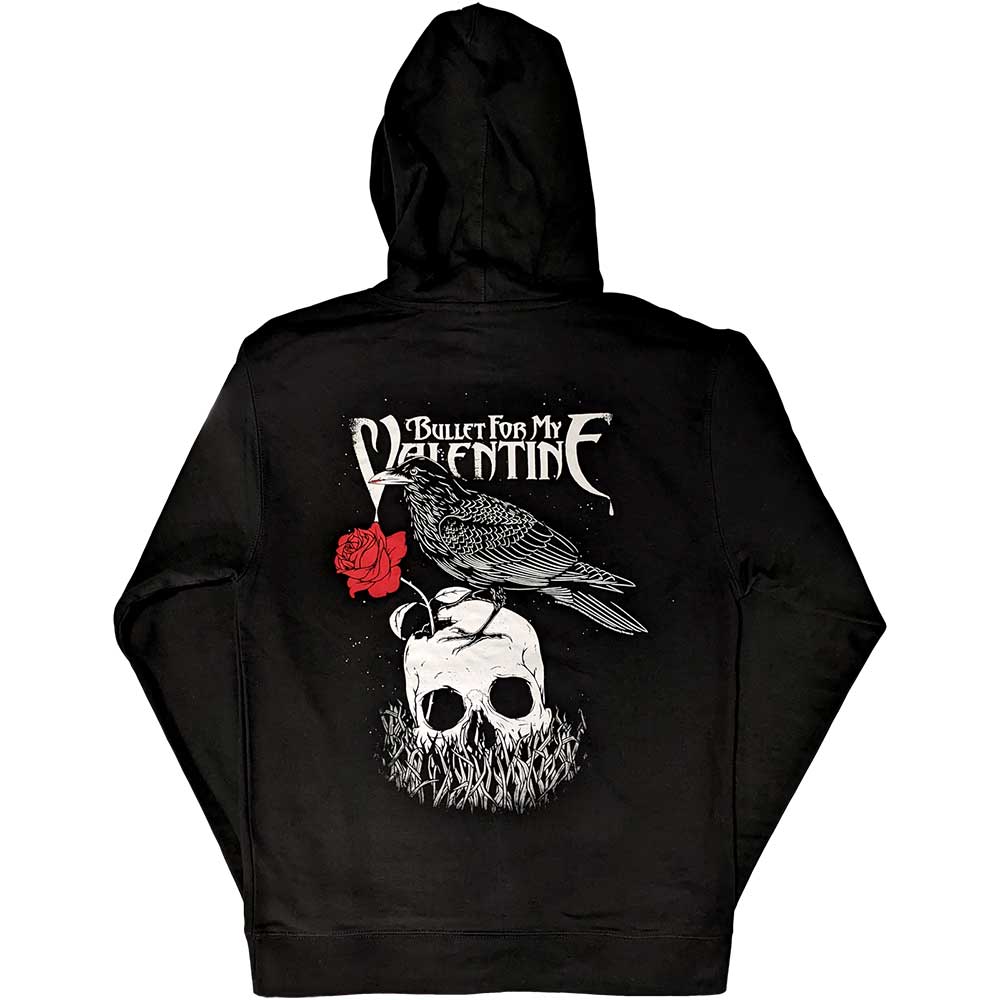 Bullet For My Valentine Unisex Hoodie -  Raven- Unisex Official Licensed Design