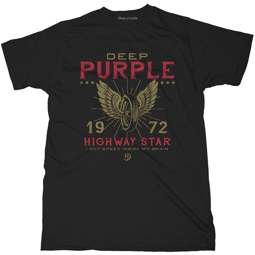 T-shirt Deep Purple - Highway Star - Conception sous licence officielle unisexe - Expédition dans le monde entier