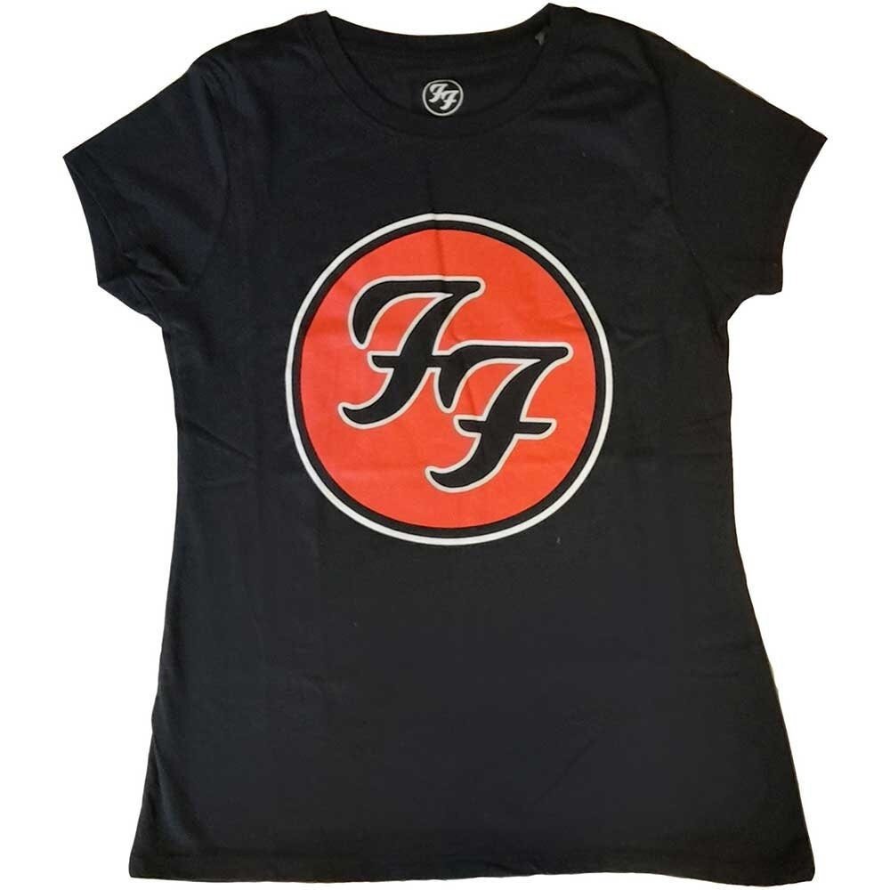 Foo Fighters Ladies T-Shirt - FF Logo - Ladyfit Official Licensed Design - Worldwide Shipping