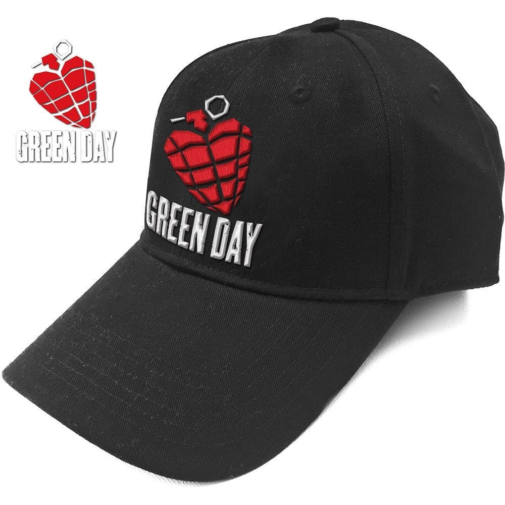 Green Day Official Licensed Embroidered Baseball Cap - Grenade - Worldwide Shipping