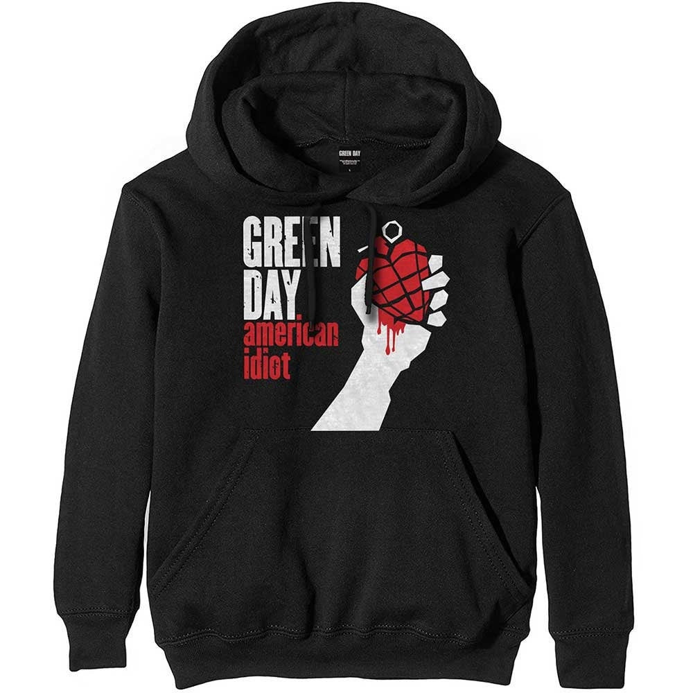 Green Day Unisex Pullover Hoodie - American Idiot Album  - Official Licensed Design - Worldwide Shipping