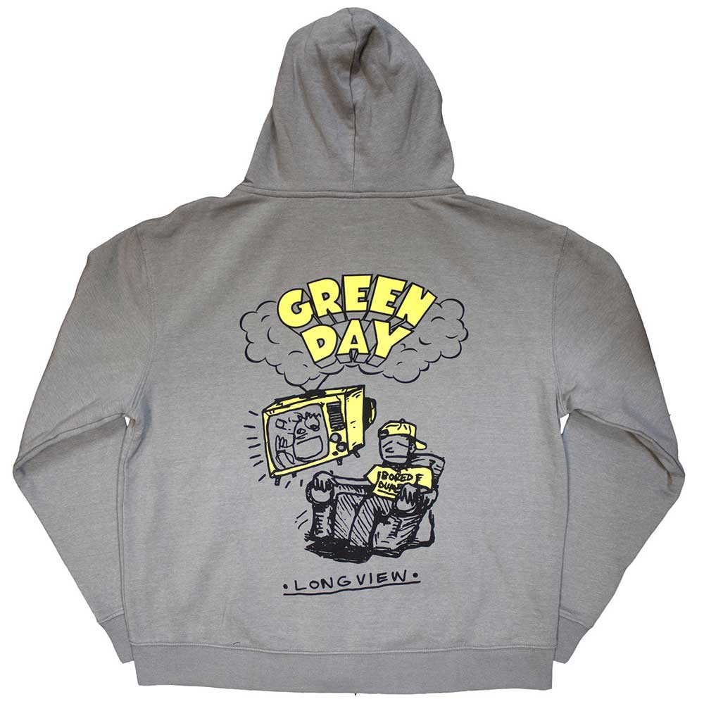 Green Day Unisex Pullover Hoodie - Longview Doodle - Official Licensed Design