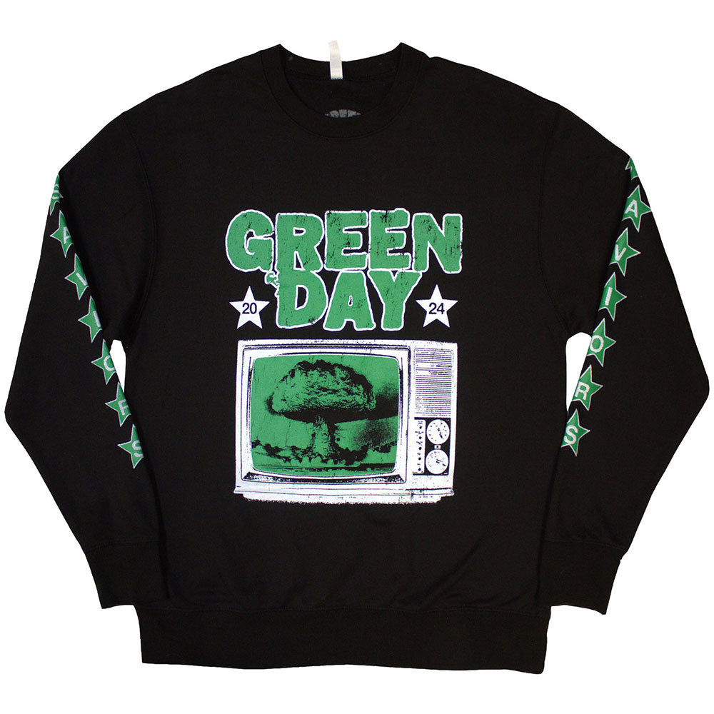 Green Day Unisex Sweatshirt - TV Explosion - Official Licensed Design