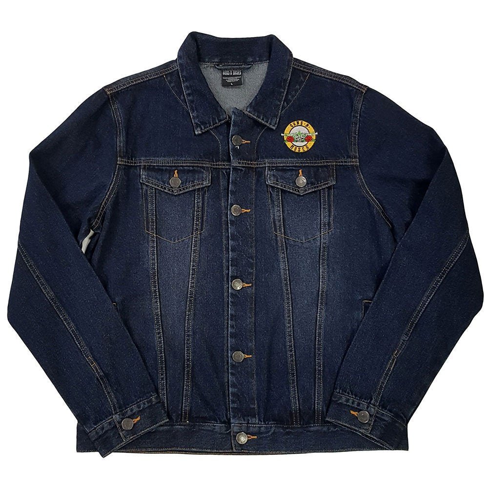 GUNS N' ROSES Denim Jacket - Classic Logo Official Licensed Design