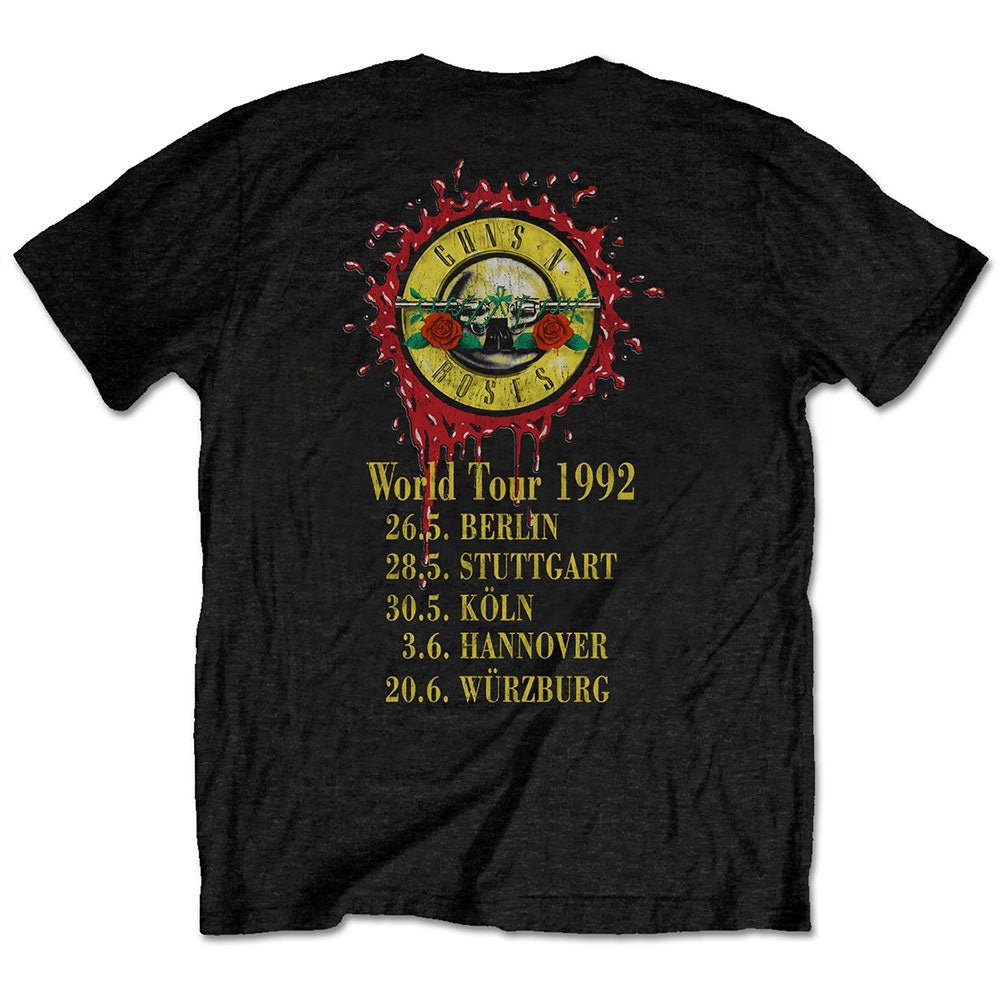 Guns N' Roses T-Shirt – Use Your Illusion World Tour (Rückendruck) – Offizielles Lizenzdesign – Weltweiter Versand