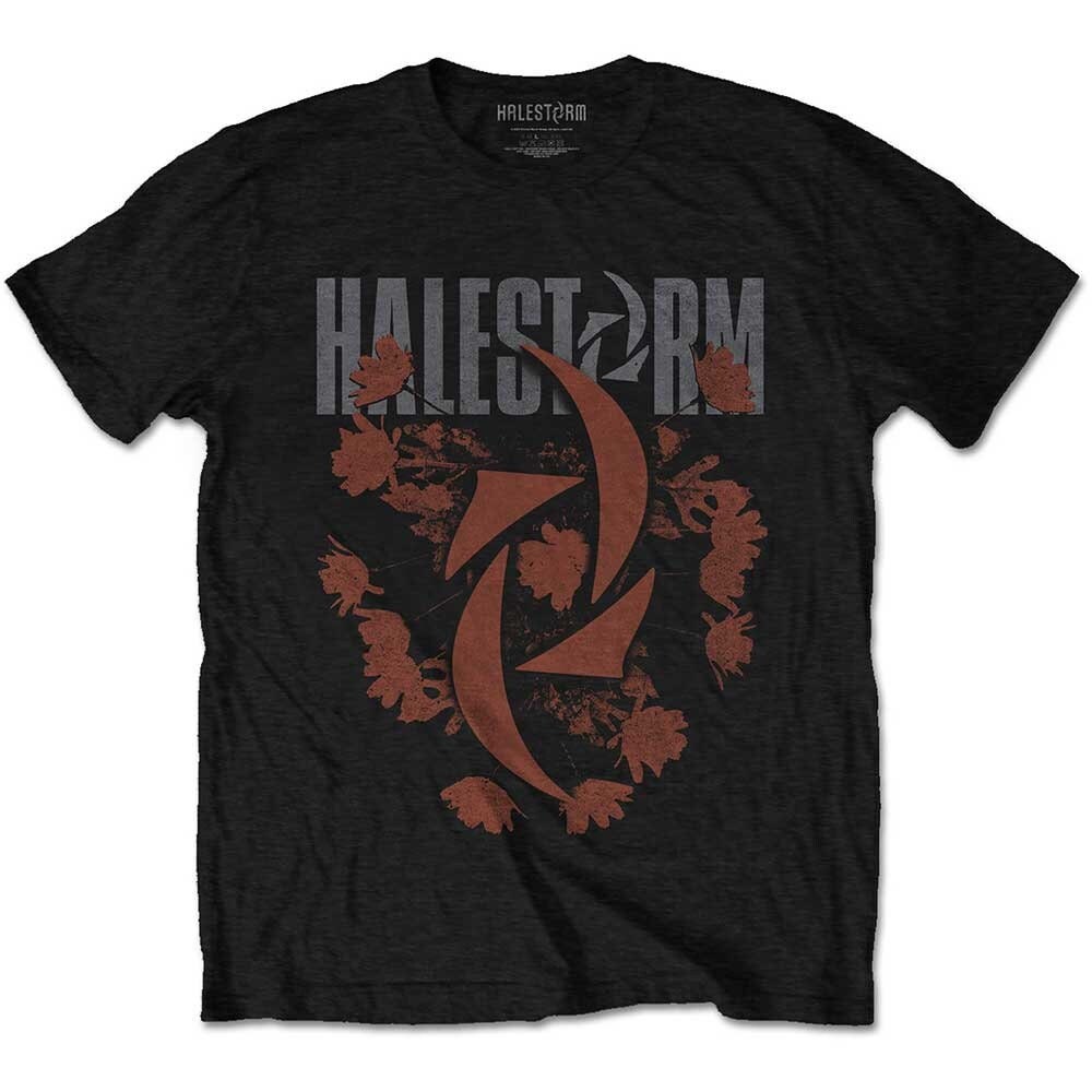 Halestorm T-Shirt – Blumenstrauß – Offizielles Lizenzdesign – Weltweiter Versand