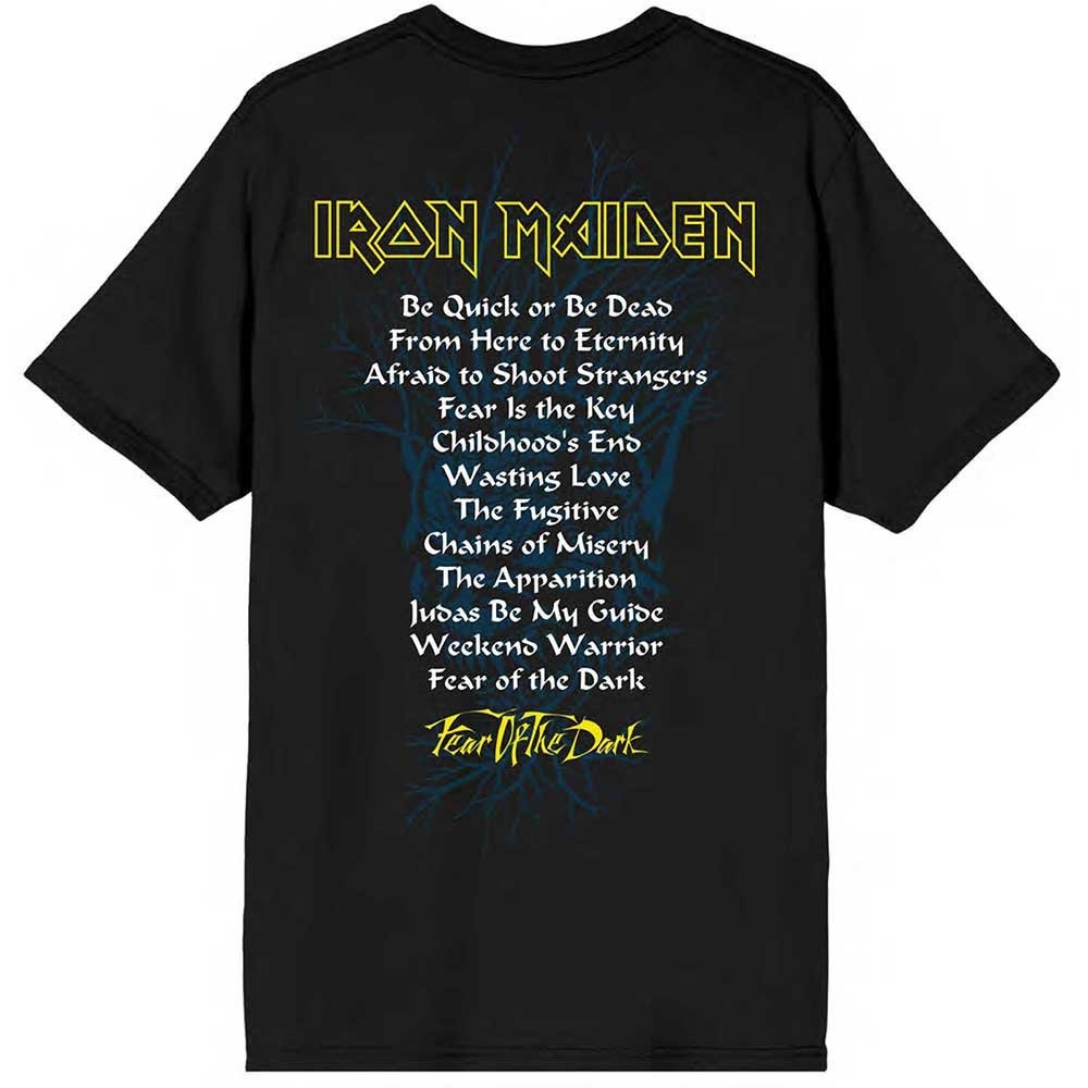 Iron Maiden T-Shirt für Erwachsene – Fear of the Dark Tracklisting – Offizielles Lizenzdesign – Weltweiter Versand