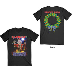 Iron Maiden Weihnachts-T-Shirt – No Prayer for Christmas – Unisex, offizielles Lizenzdesign