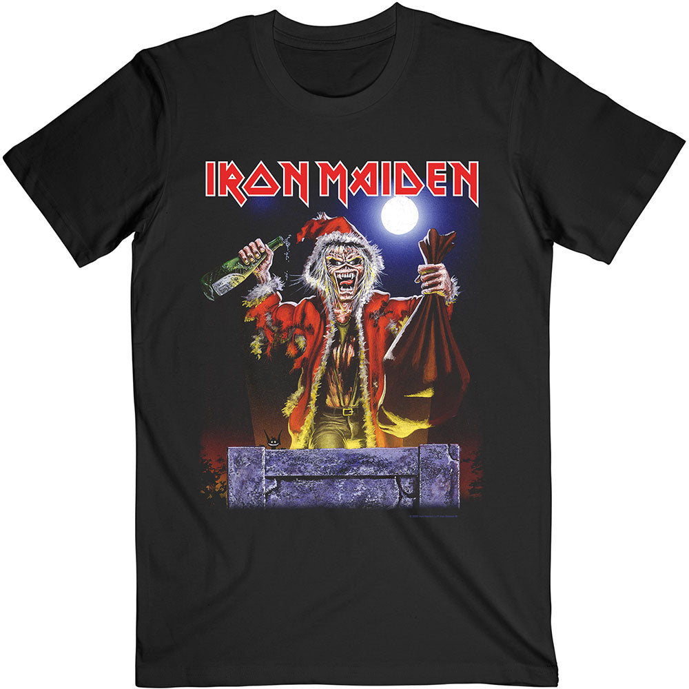 Iron Maiden Weihnachts-T-Shirt – No Prayer for Christmas – Unisex, offizielles Lizenzdesign