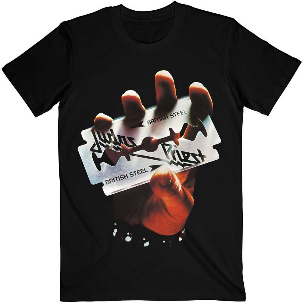 Judas Priest Adult T-Shirt - British Steel - Official Licensed Design - Worldwide Shipping