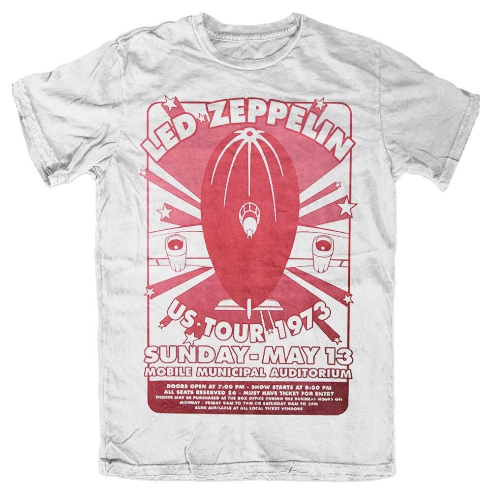 T-shirt adulte Led Zeppelin - Mobile Municipal - Conception sous licence officielle - Expédition mondiale