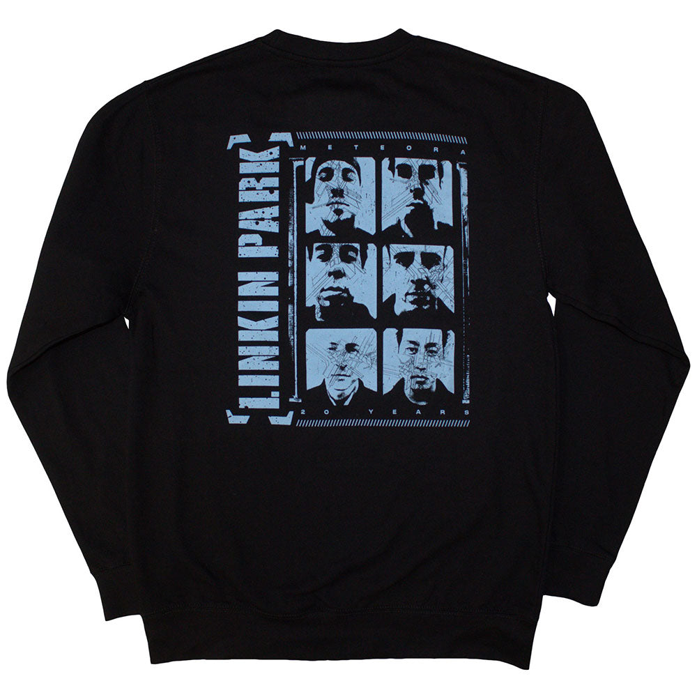 Linkin Park Unisex Sweatshirt Meteora Portraits Back Print Unisex Official Licensed Design