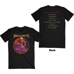 Megadeth Adult T-Shirt - Peace Sells Track List (Back Print) - Official Licensed Design - Worldwide Shipping