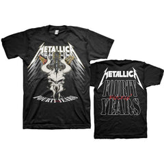 Metallica T-Shirt - 40th Anniversary Forty Years (Back Print) - Unisex Official Licensed Design - Worldwide Shipping