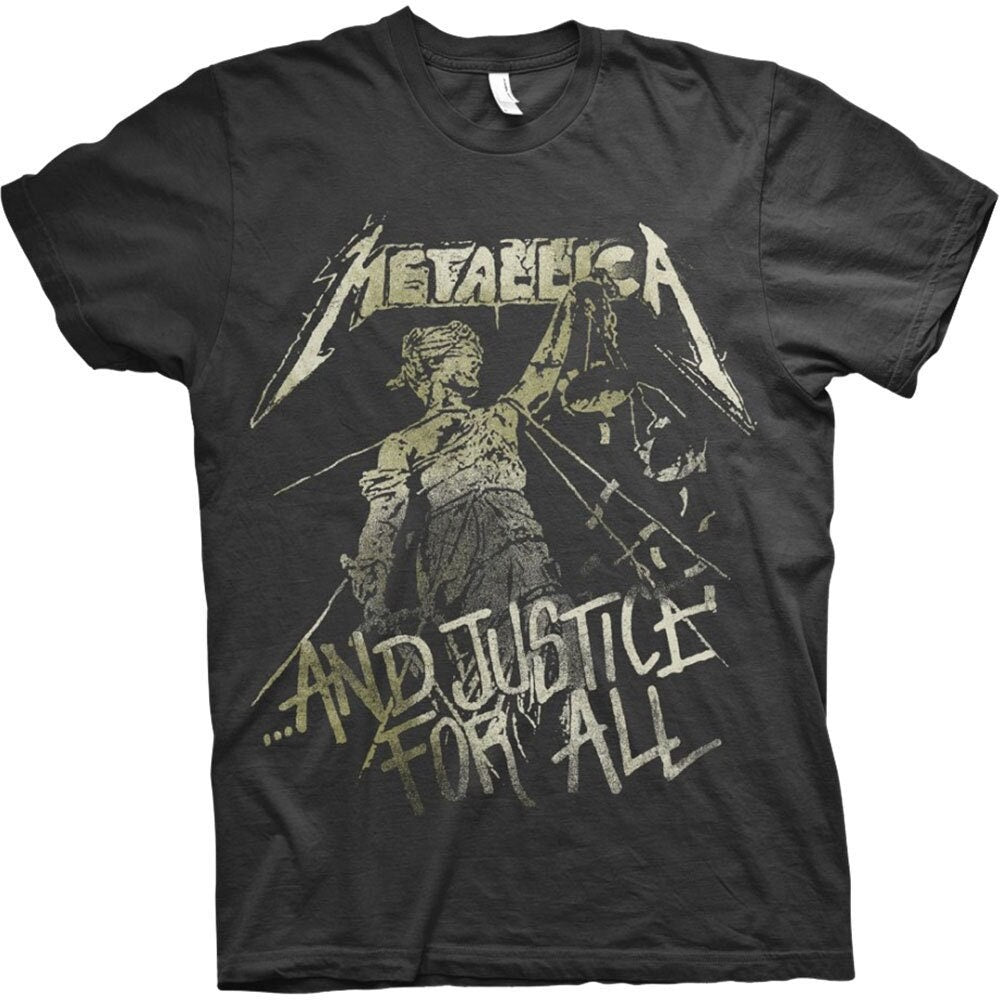 Metallica T-Shirt - Justice Vintage - Unisex Official Licensed Design - Worldwide Shipping