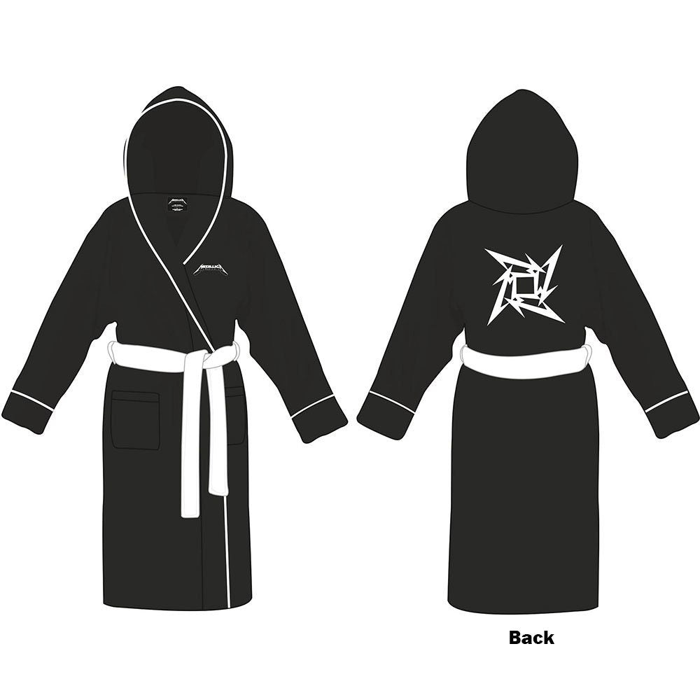 Metallica Unisex Bathrobe - Load/ Reload Star - Official Licensed Music Design - Worldwide Shipping