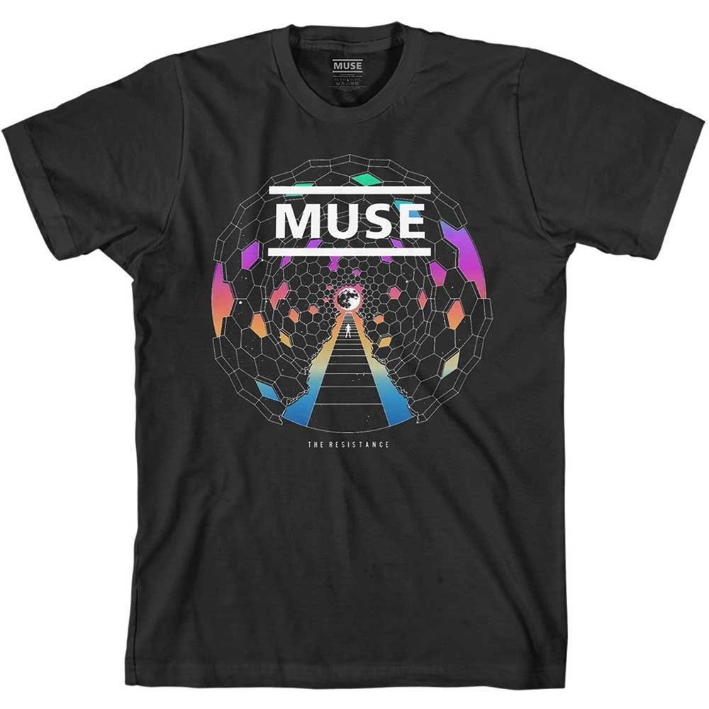 Muse T-Shirt – Resistance Moon – Unisex, offizielles Lizenzdesign – weltweiter Versand