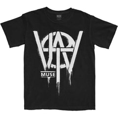 Muse T-Shirt - Will of the People Stencil - Black Unisex Official Licensed Design - Worldwide Shipping