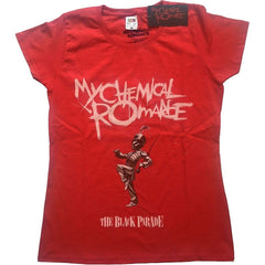 My Chemical Romance Ladies T-Shirt - The Black Parade Cover - Rouge Conception sous licence officielle - Expédition dans le monde entier