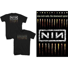 Nine Inch Nails Erwachsenen-T-Shirt – Abwärtsspirale (Rückendruck) – offizielles Lizenzdesign – weltweiter Versand