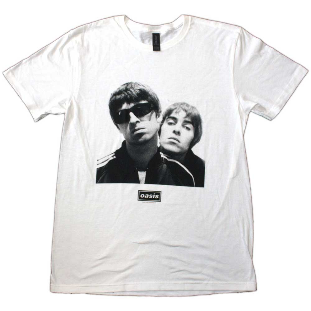 Oasis Adult T-Shirt - Noel & Liam Square Photo - Official Licensed Design