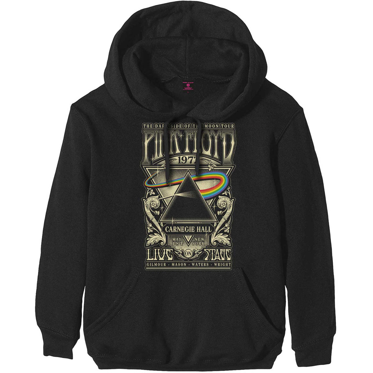 Pink Floyd Hoodie - Carnegie Hall Poster - Unisex Official Licensed Design