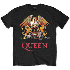 Queen Adult T-Shirt - Classic Crest Design - Conception sous licence officielle - Expédition dans le monde entier