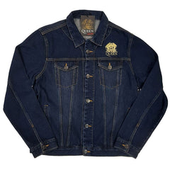 Veste en jean Queen - Classic Crest - Conception sous licence officielle - Expédition dans le monde entier